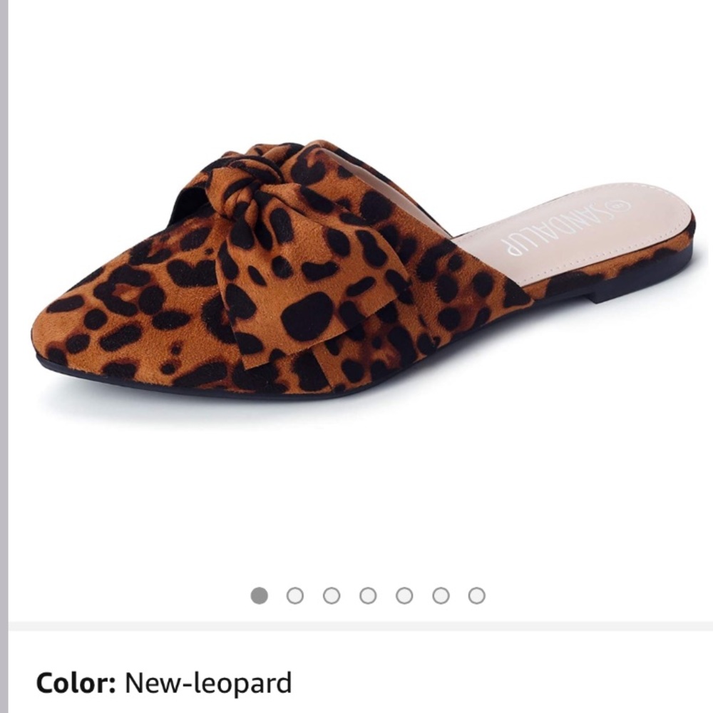 Leopard Print Mules